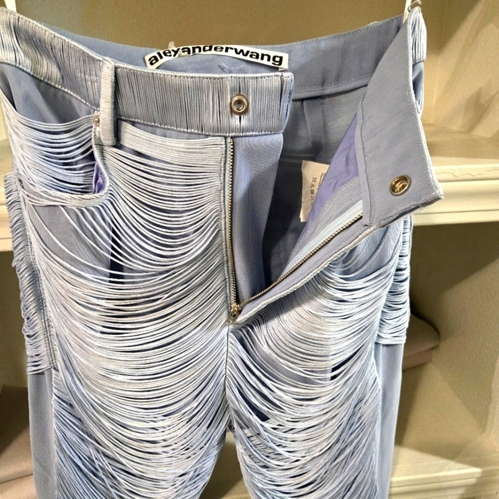 Alexander Wang | Stretch Fringe Pant - Picture 3 of 7